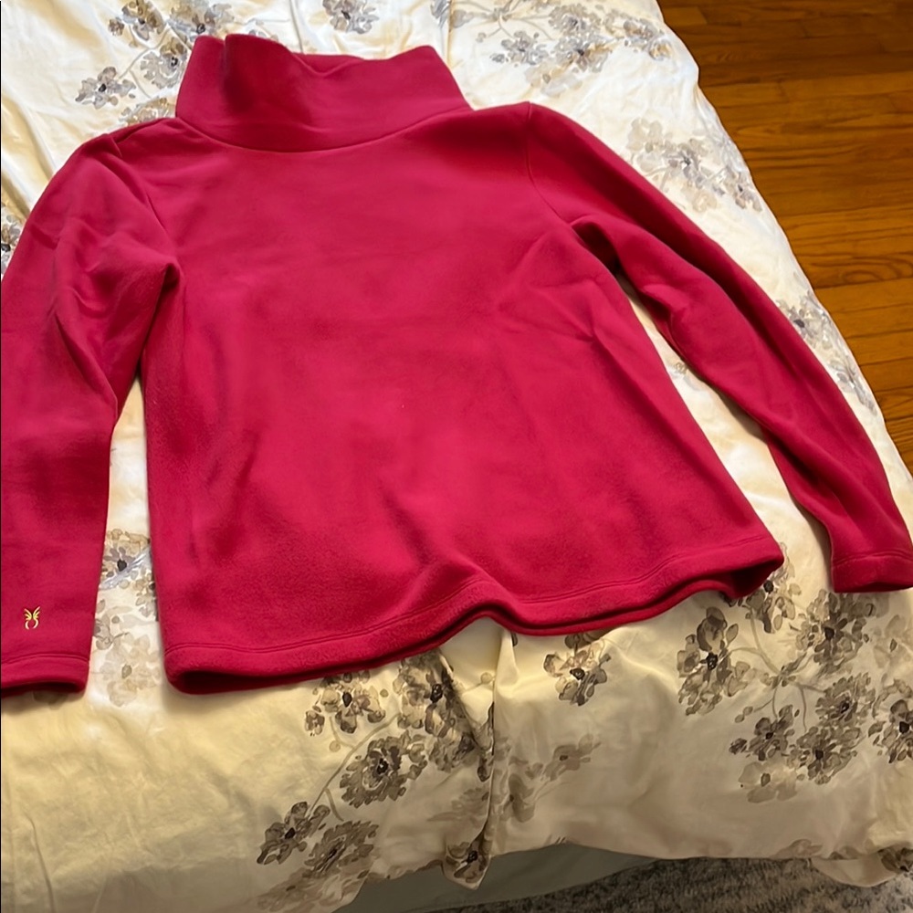 Dudley Stephens Pink Cowl Turtleneck Sweater green point